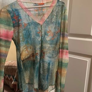 Very summery colorful top